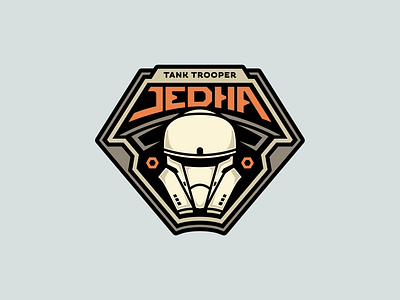 Rogue One: Tank Trooper badge design design illustration star wars storm trooper