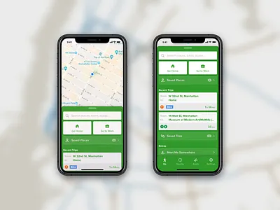 Citymapper iOS Home Screen Redesign citymapper home ios map nyc redesign