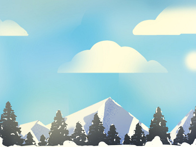 The Pinnacle art cloud colors design dribbble illustration illustrator india landscapes love mist mountains nature thinkwithramesh trees vector