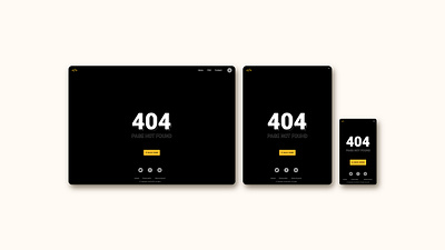 404 page for FrontEnd30 website / UI design 404 404 page dark theme intro page ui design web web design