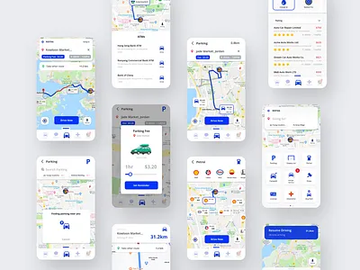 Driver App app design driver driving app hongkong minimal design ui design ux design