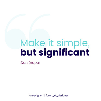 Make it Simple, but Significant