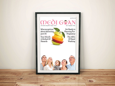 Medigyan Magazine Design branding clean design flat magazine magazine cover magazine design typography