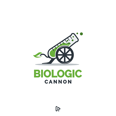 Biologic Cannon arsenal biologic biology biotech brand branding cannon design designer dual meaning dual meaning logo garagephic studio graphic icon illustration inspiration logo shot vector water cannon