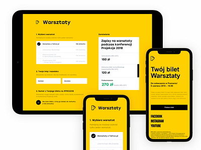 PRO18: Booking process app case study conference desktop minimal ticket app ticket booking ticketing ui ux web