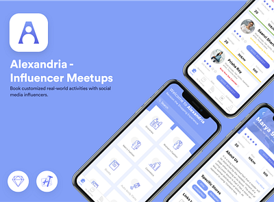 Influencer Meetups Ui design android app branding concept delivery app design ios ios app ios13 mobileapp ondemand vector