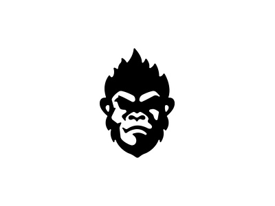 Flaming monkey animal gorilla logo logodesign monkey monkey logo wild