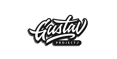 Gustav Projects bold branding design illustration lettering logo logodesign logotype stroke tms typography vector