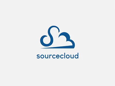 business technology base on cloud services logo concept bicycle blue branding and identity cloud computing cloud services logo concept minimalist modernism technology logo versatile logo
