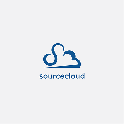 business technology base on cloud services logo concept bicycle blue branding and identity cloud computing cloud services logo concept minimalist modernism technology logo versatile logo