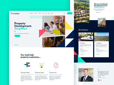 Property Development Product Homepage agency design marketing product product design property property development ui ux web