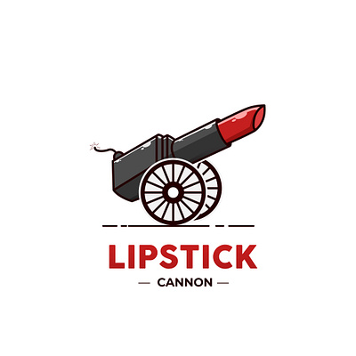 lipstick canon animation art branding design icon illustration lipstick logo ui ux vector