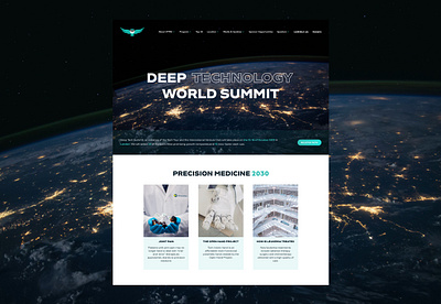 Deep Technology World Summit Landing Page (Web Page) graphic design landing landing page landing page concept landing page design medicine sketch technologies technology technology website typography ui ux vector web design web page web page design website website design world summit