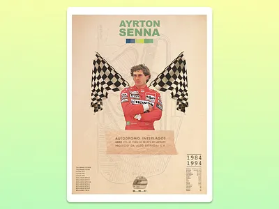 Ayrton Senna ayrton senna f1 formula 1 graphic design poster poster art poster design racing senna sports