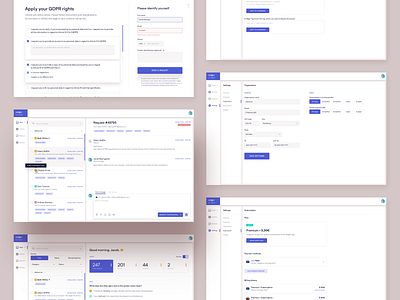 Rodger app - Inbox for GDPR requests app client email gdpr inbox majo puterka message app requests rodger sketch ui ui ux uiux web app webdesign widget