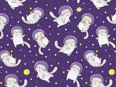 Bender the Cat. In space cartoon cat cosmic huhli13 pattern shutterstock space star usbfco vector