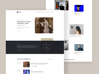 Muzze - Museum & Art Gallery Exhibition adobe art clean event gallery landing memorial minimal museum museum of art simple template theme ticket typography web webdesign website white