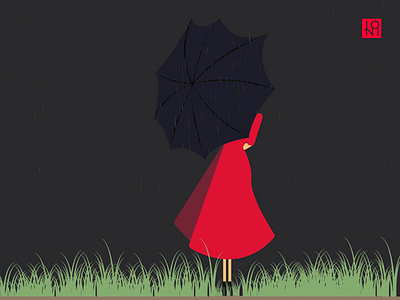 Rain illustration modern vector