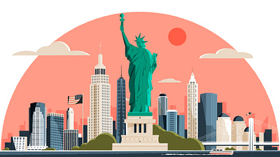 Essential NYC Etiquette for First Time cityscape design editorial editorial illustration illustration illustrator minimal new york city nyc vector