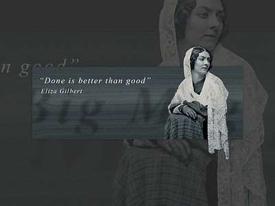 Eliza Gilbert typogaphy