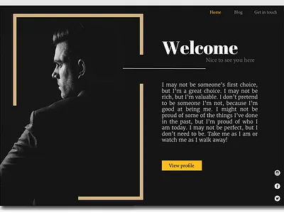 Landing Page black clean colors concept design graphic homepage illustrator landing landingpage layout minimal personal ui ui design user interface ux web web design website