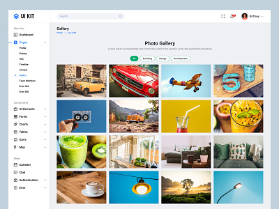 Gallery UI design app bala ux dashboard app dashboard design dashboard gallery dashboard ui design gallery minimal photo gallery ui ux web