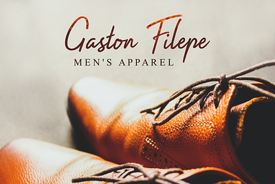 Men's Apparel branding design handwritten logo typeface