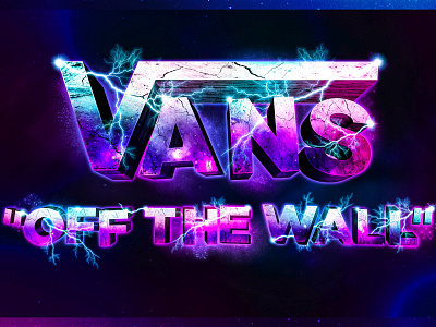 Vans “Off The Wall” - Self Initiated 1980s art design graphic design illustration logo logo design outrun retro retrowave synthwave type typogaphy vans vaporwave