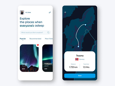 Travel app concept UI app app design app ui dark mode design design trends maps travel travel app ui user interface