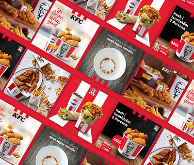 Kfc Albania Instagram design instagram instagram stories typography