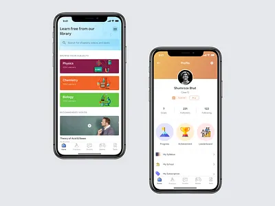 Quzziy - Education Platform 2019 trend agency appdesign clean design ios minimal typography ui ux