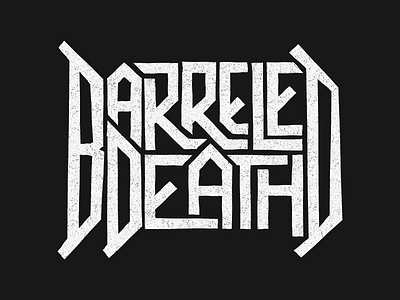 Barreled Death V1 beer beer branding beer can beer fest beer festival beer label branding and identity branding design craftbeer death metal event branding festival logo graphic design graphicdesign heavy metal metal packagedesign stout