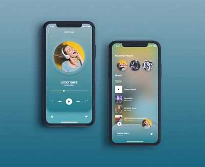 Daily Ui Challenge #009 - Music Player app design application design design art interfacedesign minimal screen design ui ui design uidesign uiux user interface uxdesign