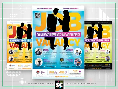Job Recruitment Flyer career career fair corporate creative editable finding job flyer hire hiring flyer interview job fair flyer job hunting job vacancy flyer jobless jobs fair looking for job open day post promotion recruit