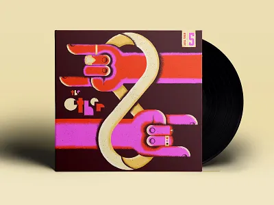 No. 5 - The Other ~ King Tuff 10x18 album art arms hands infinity procreate rings rock rock hands subpop texture the other vinyl