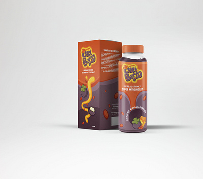 Oxi Berry - Herbal Drink Packaging branding drink packaging goji berry herbal drink herbal products honey illustration logo mangosteen typography vector
