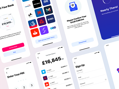 Fintech mobile app app bank blue design fintech mobile mobile ui monzo ui user experience user inteface ux