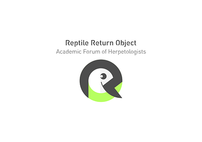 Reptile Return Object design icon illustration logo typography