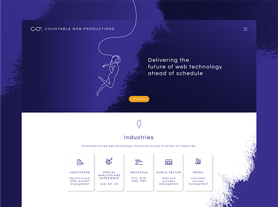 Countable Web Productions astronaut brand identity branding design landingpage logo ui visual identity web website