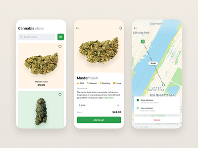 Uber weeds app apple deli delivery design green ios location lviv map mobile smoke uber ui ukraine ux weed week