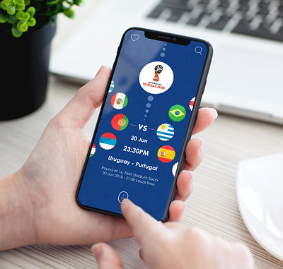 FIFA World Cup Russia 2018 App UI android app app apps application booking app design flight booking app free psd ios profile psd user profile