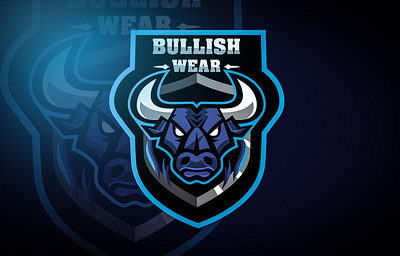 Bulls Logo Design animal logo bulls bulls logo creative design design flat icon illustration logo logo design text logo vector