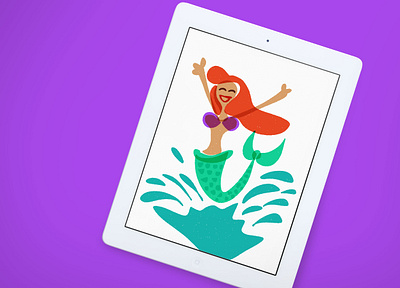 Ariel illustration ipad