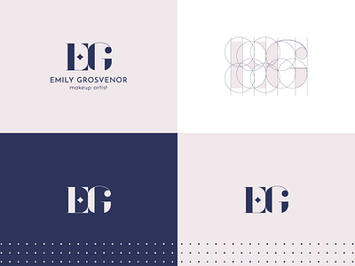 Emily Grosvenor beauty beauty salon branding design logo monogram pattern typography vector