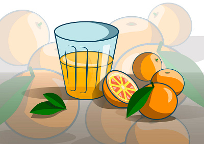 Orange juice design illustration illustrator vector дизайн иллюстрация