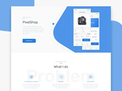 Pixelshop design kacper michalik product ui user experience user interface ux visual design website