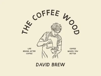 Coffee Barista Hand Drawn Illustration coffee coffee cup coffee shop design hand drawn illustration vector