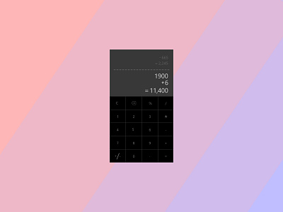 CALCULATOR daily ui dailyui dark