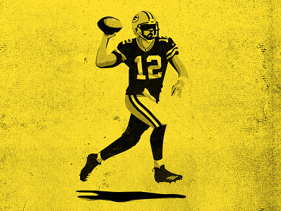 Hey Rodgers! football green bay illustration nfl packers quarterback