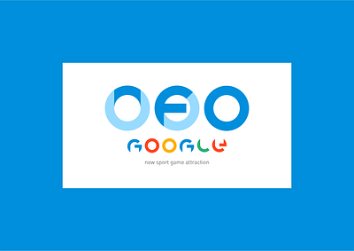 UFO Google design icon illustration logo typography
